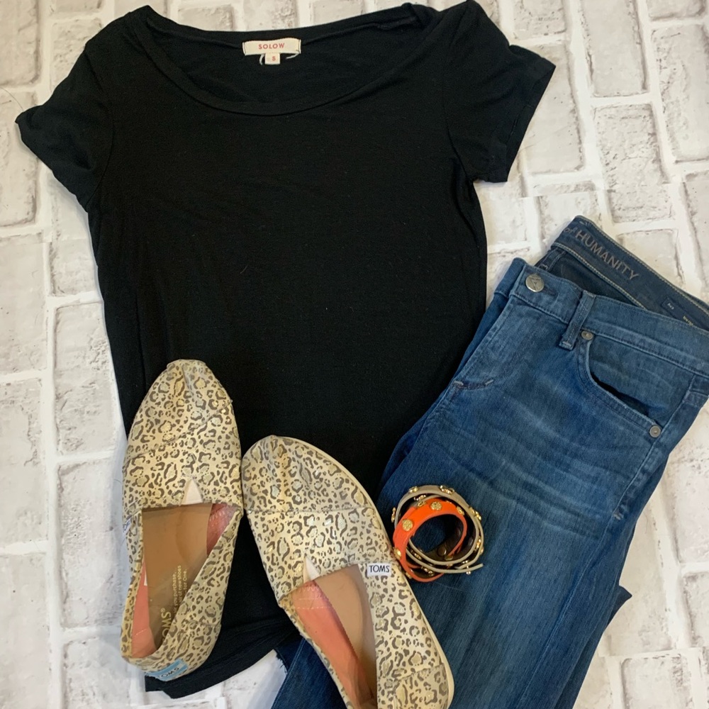 SoLow Small Form fitting Black T shirt